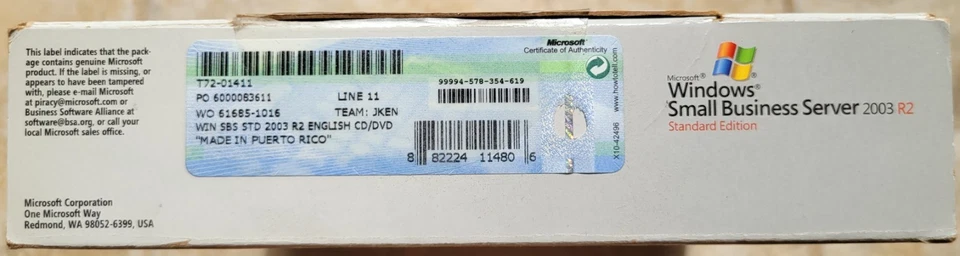 Microsoft Windows Small Business Server 2003 R2, Standard Edition 5-User - Image 3 of 4