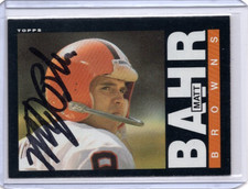 MATT BAHR NFL Browns 1985 Topps Auto Autographed Signed #222 Card