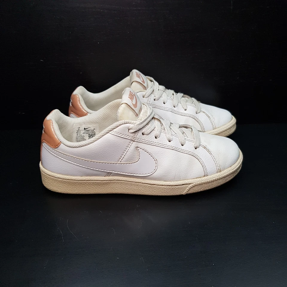 NIKE COURT ROYALE SIZE 5.5UK EUR39 WOMENS GIRLS WHITE LOW TOP TRAINERS SHOES - Image 4 of 4