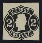 CKStamps: US Cut Square Stamps Collection Scott#U50 Unused LH NG