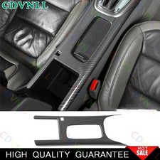 Cubierta del panel de cambio de marchas de consola central de fibra de carbono ABS para Chevy Malibu 13-2015