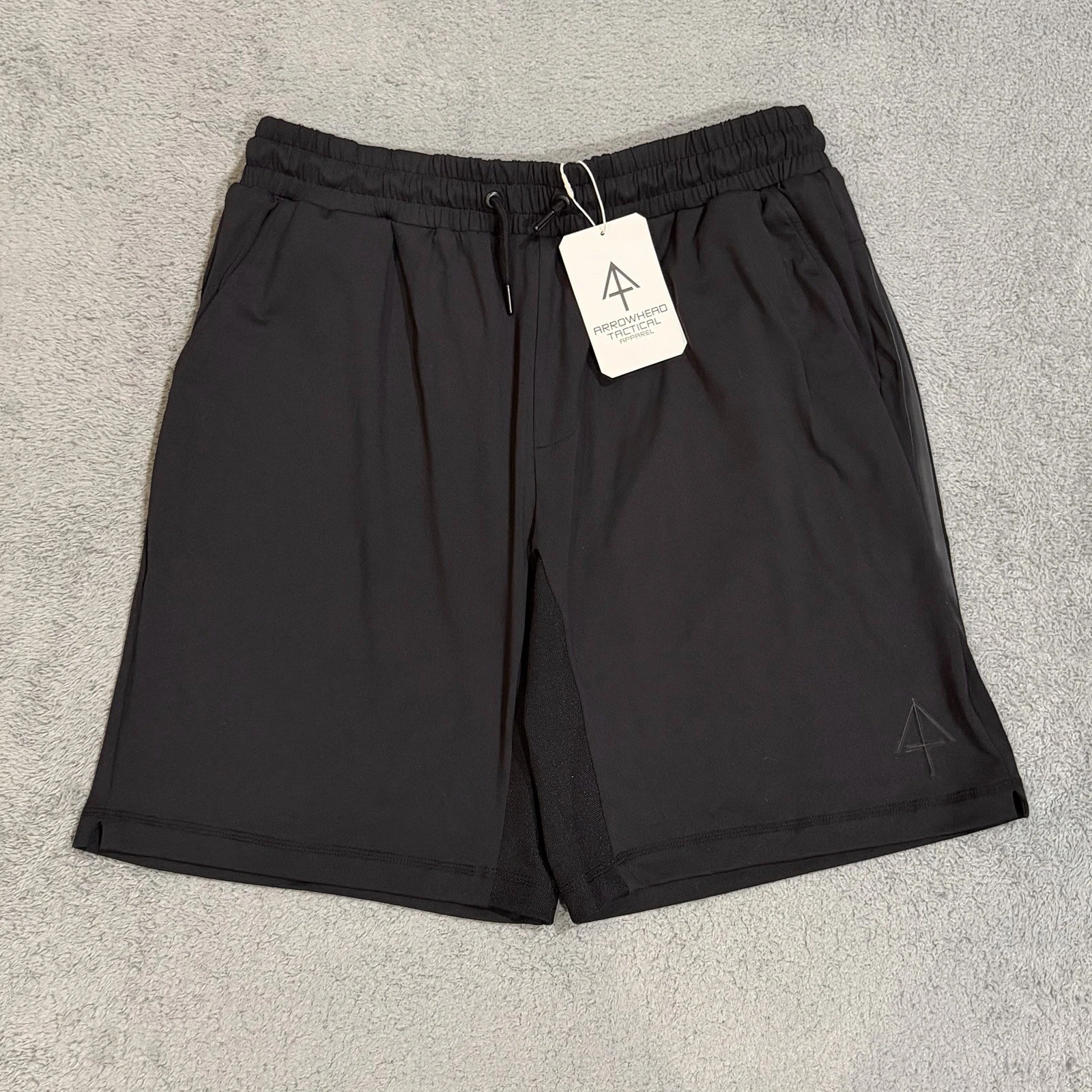 Arrowhead Tactical Carrier Shorts Men’s 2XL Midnight Black Athletic Drawstring