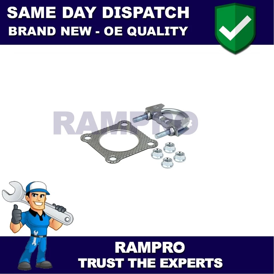 Rampro Catalytic Converter Kit Fits VW Golf 1989-1993 1.8 #2 155253208X - Image 3 of 4