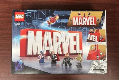 LEGO Marvel Logo & Minifigures Collectible Building Toy 76313.SEE DETAILS.