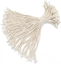 7.7" 500 Pcs Cotton Hang Tag String Fasteners for Gifts Luggage Label Attachm...