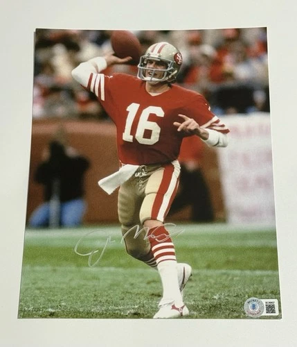 Joe Montana Beckett Cert Authentic Signed Autographed 8x10 Photo 49ers