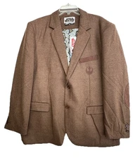 Star Wars Chewbacca Mens XXXL By Robe Factory Brown Blazer Sports Coat Jacket