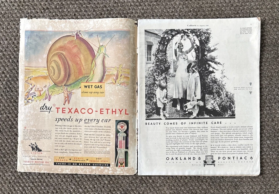 Vintage 1931 Collier's magazine Women’s Diving~Art Nouveau Poster style cover - Image 2 of 4