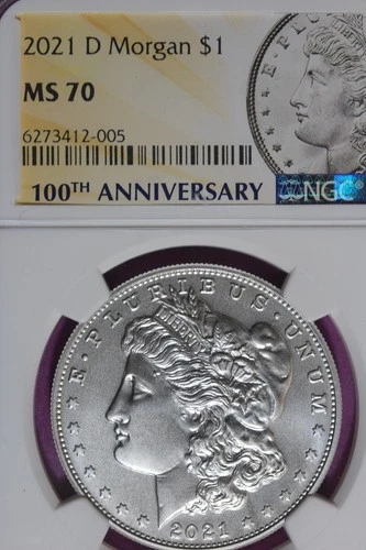2021 D NGC MS70 MORGAN SILVER DOLLAR #B52007