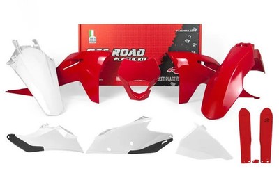 RACETECH R-KITGAS-OEM-621 Plastic Kit - Red/White Gas Gas EC/EC-F