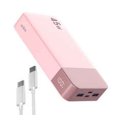 Power Bank 20000mAh 45W Charging Portable External Battery Backup For Cell Phone