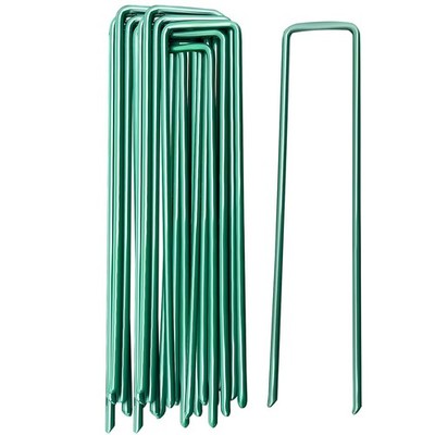 Gartenpfähle Bodenklammern Landschaftssicherung Anker Heringe 15*3 cm, grün