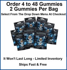 Zeus Wild Berry Gummies - Male Virility & Stamina - 2 Per Bag - 4 to 48 Gummies