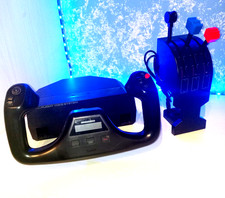 Saitek Pro Flight Yoke System Steuerhebelsystem und Handschellen