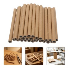 80Pcs Durable Paperboard Bee Nesting Tubes for Beehive DIY Khaki Color
