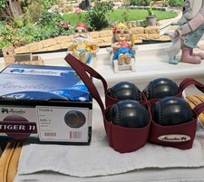 HENSELITE TIGER 11 BOWLS WB 27 SUPERB CONDITION & CARRIER & ORIGINAL BOX