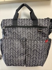 Skip Hop Gray Diaper Bag Tote New 14x14x4