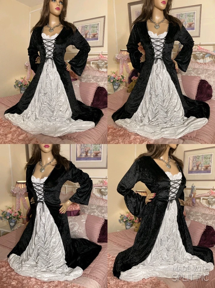 Винтажный сексуальный Хэллоуин косплей Ренессанс гот Венч стимпанк ведьма корсет платье - Изображение 2 из 4