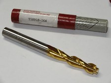 CNC 7/16" x 2-1/16" x 4-1/2" Carbide TiN Coated Pilot Twist Drill T18918-164 USA