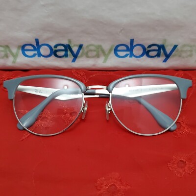    Ray-Ban RB 6396 8101 Gunmetal Gray 51 19 140 Unisex Panto Eyeglasses Frames