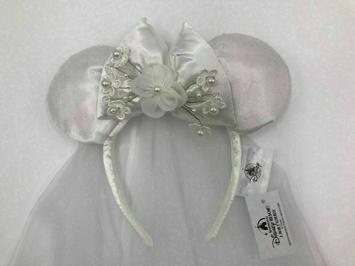 Tiara Wedding Veil Bride Rare Bow 2022 Limited Minnie Ears 