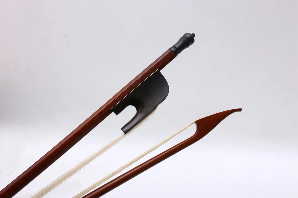 Viola Bow Baroque Style Brazil Wood Ebony Frog Advance Horse Hair Well Balance - Image 2 of 4