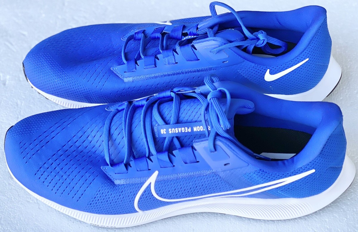 Nike Air Zoom Pegasus 38 CZ1893-403 Game Royal White Men display picture 3