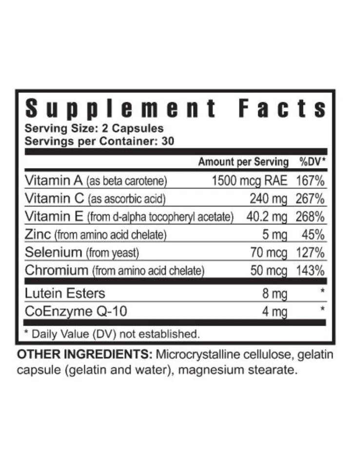 Youngevity Dr. Wallach Ultimate Vision FX™ - 60 粒胶囊 (3 包) — 第 2/2 张图片