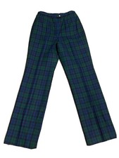 PENDLETON Virgin Wool Vintage Blackwatch Plaid Wool Pants 28 READ
