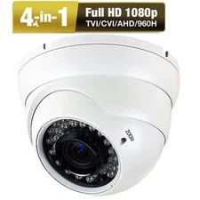Full 1080P High Difinition AHD TVI 2.6MP 4-in-1 Security Camera bigger lens