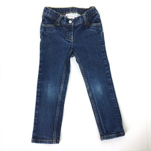 elastic waist straight leg jeans