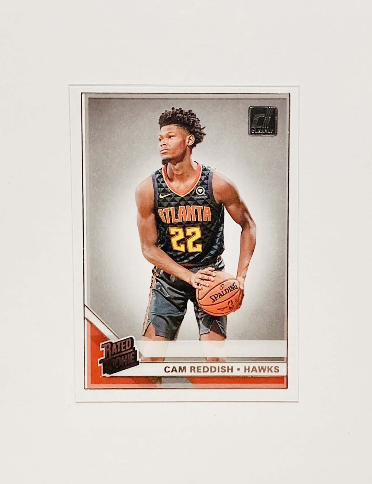 2019-20 Panini Clearly Donruss Cam Reddish Rated Rookie Atlanta Hawks