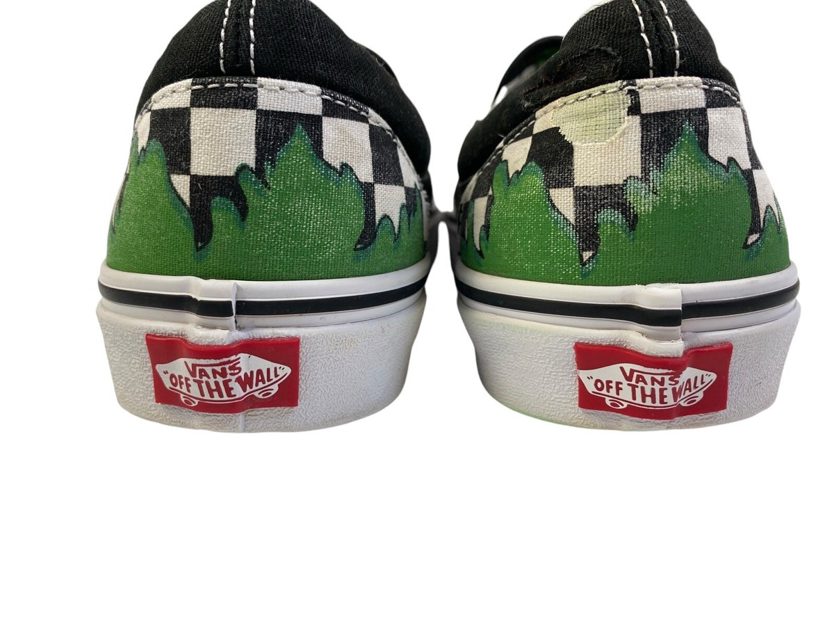 Vans x Marvel Shoes Mens 9 The Incredible Hulk Checkerboard  display picture 2