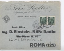 TEMATICA RADIO - ITALIA - BUSTA DITTA  NORA RADIO 1934 - (RAD_220)