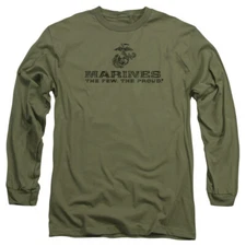 U.S. MARINE CORPS LOGO Licensed Men's Long Sleeve Graphic Tee Shirt SM-3XL 