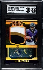 2023 Panini Plates & Patches Zay Flowers #RPA-9 Ravens RPA 65/75 🐦‍⬛SGC 8/10 🔥