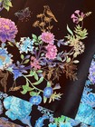 Quilt top: Handmade Quilt Top-Cosmic Butterflies & Flowers 48" x68" Gold Outline — photo 4