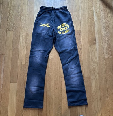 Hellstar Studios No Guts No Glory Sweatpants  Black Medium Authentic