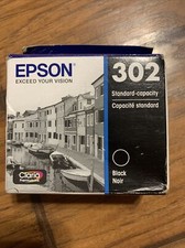 Epson 302 Standard Capacity Ink Cartridge Black T302020-S Expire 2023 Genuine