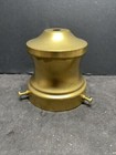 3 1/4” Bell Shape Fitter, Shade Holder, Unf Brass With 3 Brass Plated Set Screws