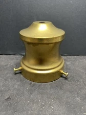 3 1/4” Bell Shape Fitter, Shade Holder, Unf Brass With 3 Brass Plated Set Screws