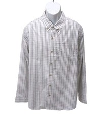 NWT Eddie Bauer Men On The Go Shirt Mens 2XL Button Up Long Sleeve Plaid  5400