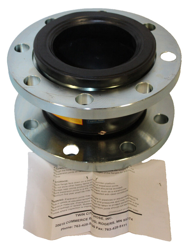 5" ANSI 150LB TWIN CITY HOSE SERIES 101 NEOPRENE EXPANSION JOINT NEW