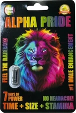 Alpha PRIDE 7000 Mens Sex Enhancer Pills, (10) Packs + Free Samples