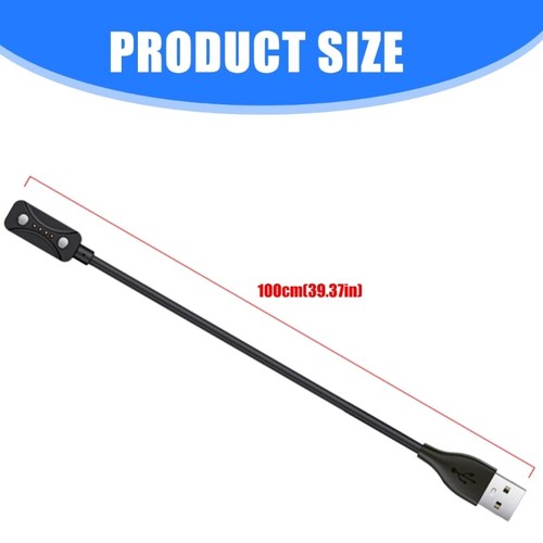 Portable USB Charging Wire for Pacer Watch Travel Friendly 1m - Zdjęcie 8 z 8