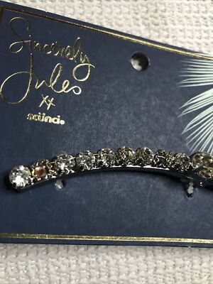 2 Pack Sincerely Jules by Scunchi Crystal Salon Clip 8cm Bridal