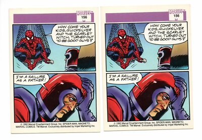 1990 Impel Marvel Universe Series 1 Spider-Man Presents: Magneto