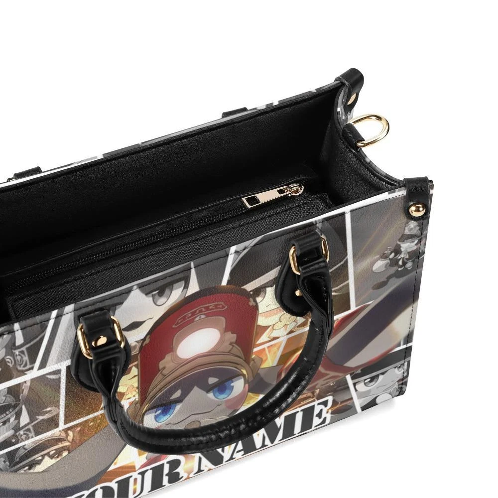 Personalized Pom Pom Honkai: Star Rail Leather Handbag. Gift for Friends.