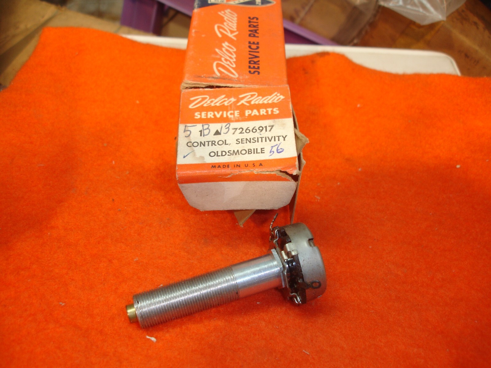 NOS GM Delco 7264128 radio on/off volume control Oldsmobile 1954--1955 ...