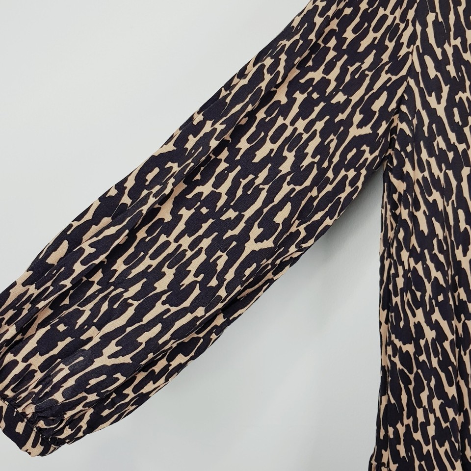 ZARA Womens Long Sleeve Animal Print Dress [ Size XS or AU 8 ] eBay